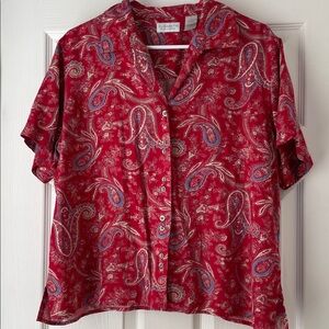 Elizabeth by‎ Liz Claiborne Size 14 Button Up Blouse